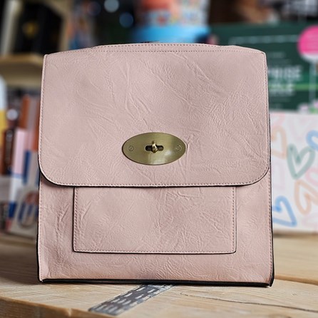 Postman Lock Satchel Bag in Pink Gifts For Women Handbags And Accessory Gifts Cross Body Bag Postman Lock Satchel Bag Pink