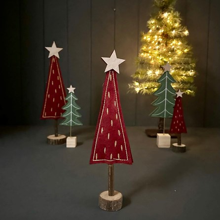 Christmas Decorations Christmas Gifts Festive Decorations Red Felt Tree