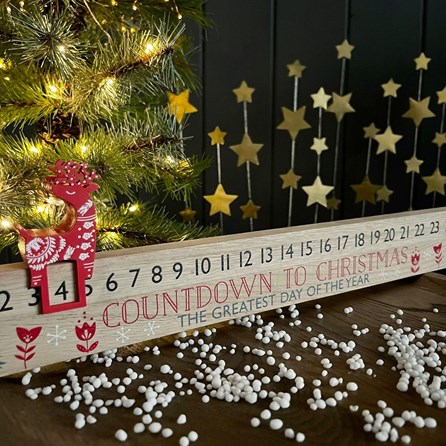 Reindeer Wooden Calendar Advent Rule Reindeer Wooden Calendar Advent Rule