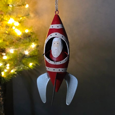 Rocket Man Santa Hanging Christmas Decoration Christmas Decorations Hanging Tree Decorations Santa Father Christmas