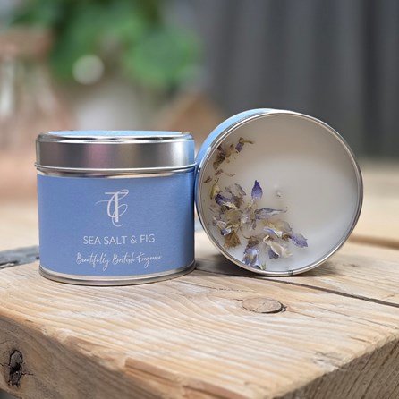 Home Fragrance Gifts Scented Candles Gifts Gifts For Women Gifts For Men Sea Salt & Fig Sea Salt & Fig Tin Candle