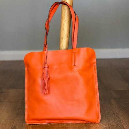 orange shoulder bag