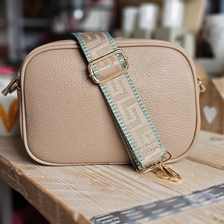 Single Zip Cross Body Bag in Khaki Handbags And Accessories Gifts For Women Cross Body Bags In Khaki