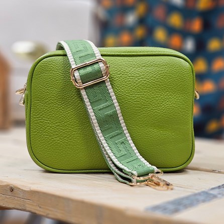 Single Zip Cross Body Bag in Light Green Handbags And Accessories Gifts For Women Cross Body Bags Valentines Gifts Mother's Day Gifts
