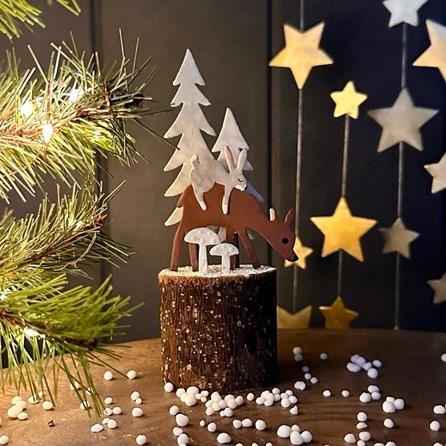 Sleeping Rabbit on Deer Christmas Decoration Sleeping Rabbit on Deer Christmas Decoration