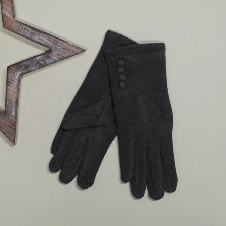 Soft Felt Style Gloves in Charcoal Grey Soft Felt Style Gloves in Charcoal Grey