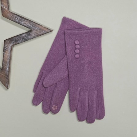 Soft Felt Style Gloves in Purple Soft Felt Style Gloves in Purple