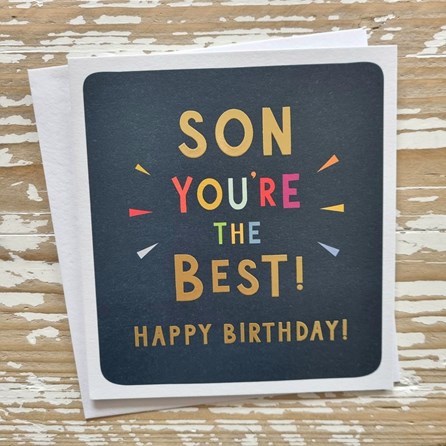 'Son, You're The Best!' Greetings Card 'Son, You're The Best!' Greetings Card