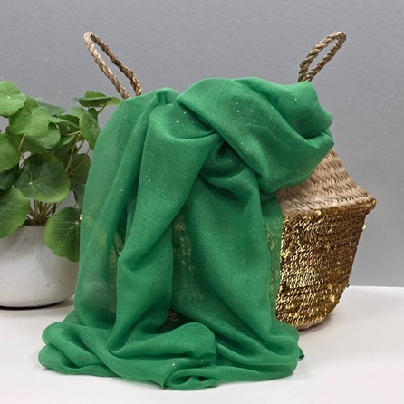 Sparkle Scarf in Grass Green Lightweight Sparkle Sparkly Scarves Headscarves Gifts For Women Mother's Day Gifts Birthday Gifts