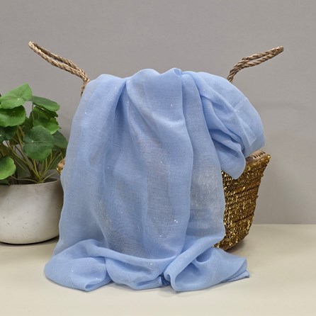 Sparkle Scarf in Light Blue Lightweight Sparkle Sparkly Scarves Headscarves Gifts For Women Mother's Day Gifts Birthday Gifts