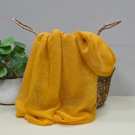 Sparkle Scarf in Mustard Yellow Lightweight Sparkle Sparkly Scarves Headscarves Gifts For Women Mother's Day Gifts Birthday Gifts