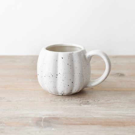 Speckled White Ceramic Pumpkin Mug Halloween Gifts Home Decorations Ceramic Mug