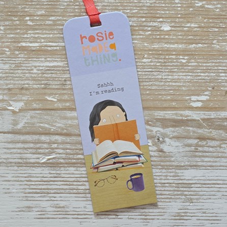 'Sshhh I'm Reading' Bookmark Rosie Made A Thing Bookmark Funny Gifts Novelty Humourous Humour Quirky Gifts