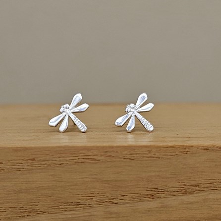 Sterling Silver Dragonfly Stud Earrings Sterling Silver Dragonfly Stud Earrings