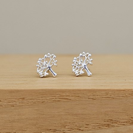 Sterling Silver Tree of Life Stud Earrings Sterling Silver Tree of Life Stud Earrings