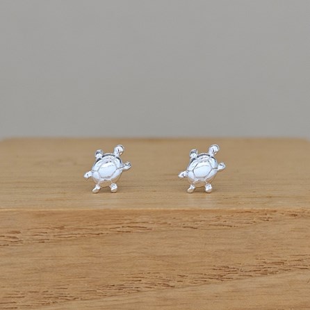 Sterling Silver Turtle Stud Earrings Sterling Silver Earrings Gifts For Women Sterling Silver Jewellery Silver Turtle Earrings
