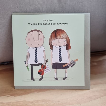 'Teacher, Thanks For Making Us Cleverer' Greetings Card Thank You Teacher Cards Thank You Cards