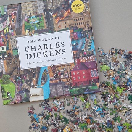 The World of Charles Dickens 1000-piece Jigsaw Puzzle Novelty Family Fun Illustrated Jigsaw Puzzle 1000 Piece Puzzle Lover Gifts Charles Dickens