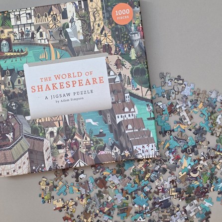 The World of Shakespeare 1000-piece Jigsaw Puzzle Novelty Family Fun Illustrated Jigsaw Puzzle 1000 Piece Puzzle Lover Gifts Shakespeare