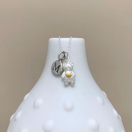 Personalised Teddy Bear Sterling Silver Necklace Personalised Teddy Bear Sterling Silver Necklace