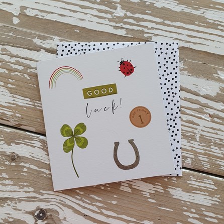 'Good Luck' Greetings Card 'Good Luck' Greetings Card