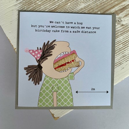 'We Can't Have A Hug...' Greetings Card 'We Can't Have A Hug...' Greetings Card