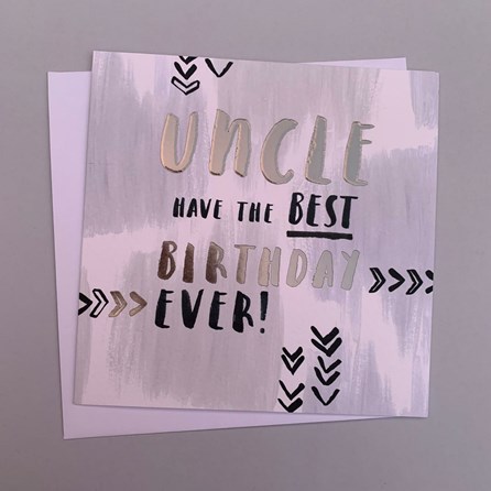 'Uncle...' Luxe Birthday Card 'Uncle...' Luxe Birthday Card