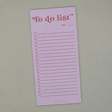 To Do List Pad - Pink & Red To Do Notepad Making Lists Organisers Planners Notebooks Stationary Memo Pads