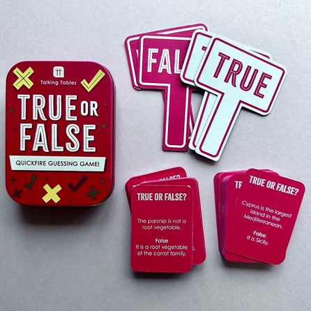 True Or False Game In A Tin True Or False Game In A Tin