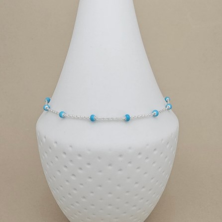 Turquoise Bead Anklet Turquoise Bead Anklet