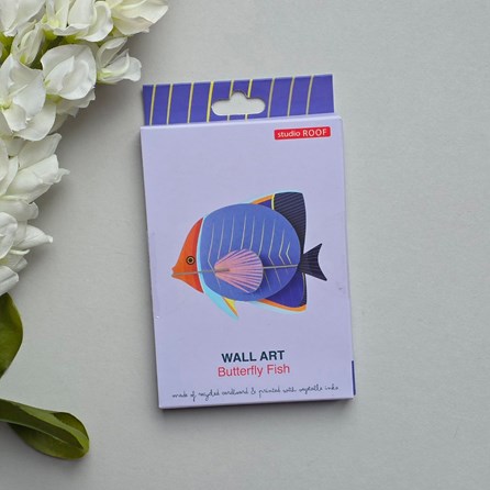 Wall Art - Butterfly Fish Contemporary Wall Art Decoration Hanging Self Assembly 3D Creative Kits Fish Design