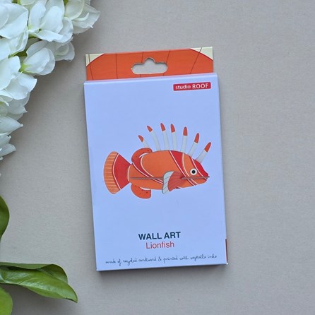 Wall Art - Lionfish Contemporary Wall Art Decoration Hanging Self Assembly 3D Creative Kits Lionfish Design