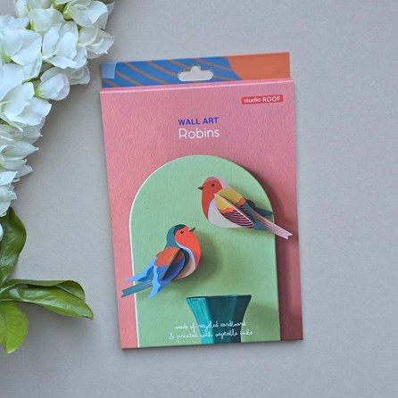 Wall Art - Robins Contemporary Wall Art Decoration Hanging Self Assembly 3D Creative Kits Robin Design