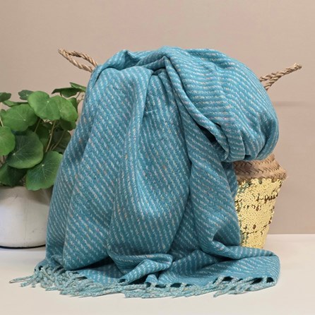 Winter Fleck Blanket Scarf in Turquoise Contemporary Super Soft Scarf Scarves Wraps Shawls Headscarf Headscarves Winter Fleck Blanket Scarf