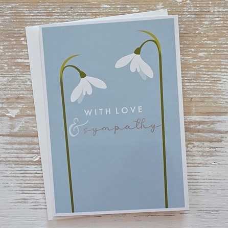 'With Love & Sympathy' Card Bereavement Cards Sympathy Cards Condolence Cards Flowers