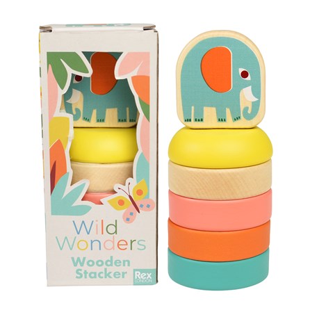 Wooden Elephant Stacking Toy Wooden Elephant Stacking Toy
