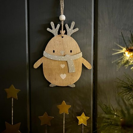 Wooden Penguin Christmas Tree Decoration Wooden Penguin Christmas Tree Decoration