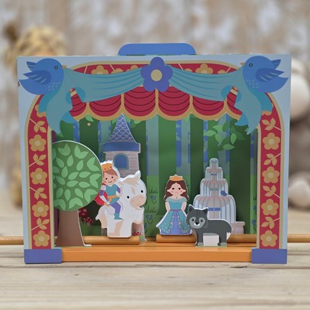 Wooden Table Top Theatre Set Orange Tree Toys Wooden Table Top Theatre Set Creative Imaginative Play Sets Gifts For Children