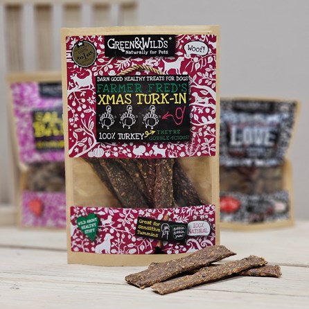 Xmas Turk-In Dog Treats Christmas Gifts For Dogs Festive Xmas Treats For Dogs Dog Food Dog Treats