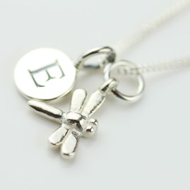 Personalised Miniature Dragonfly Necklace