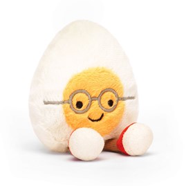 Jellycat egg Jellycat Amuseable Boiled Egg geek plush glasses Jellycat Amuseable Boiled Egg Geek