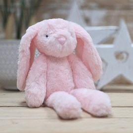 Katie The Long Leg Light Pink Bunny Soft Toy