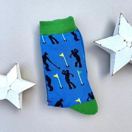 Men's socks father's day socks bamboo socks golfers socks blue one size Men's Bamboo Golfers Socks in Blue