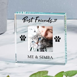 Personalised Pet Best Friends Photo Glass Token