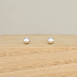 Sterling Silver Ball Stud Earrings
