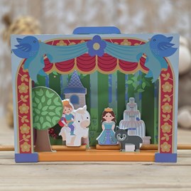 Wooden Table Top Theatre Set