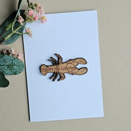 'You're My Lobster' Wooden Token and Card