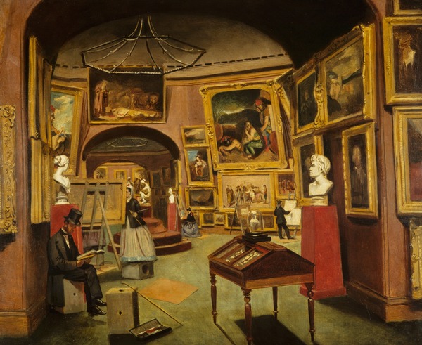 Interior of the National Gallery of Scotland, about 1868 - 1870 by