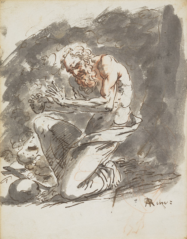 Alan was deep in thought by his great grandfather's grave