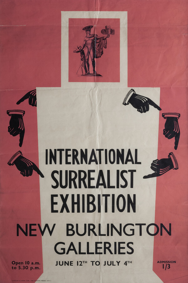Poster for the International Surrealist exhibition, London